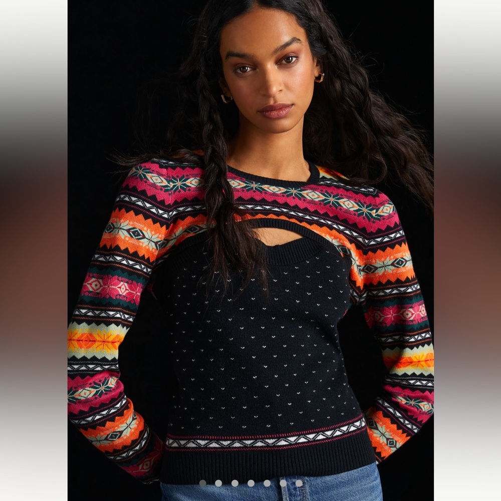 Anthropologie Sweater Tank with Matching Shoulder Shrug Sweater